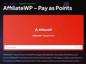 AffiliateWP – Pay as Points