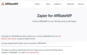 AffiliateWP – Zapier – Automated Tasks
