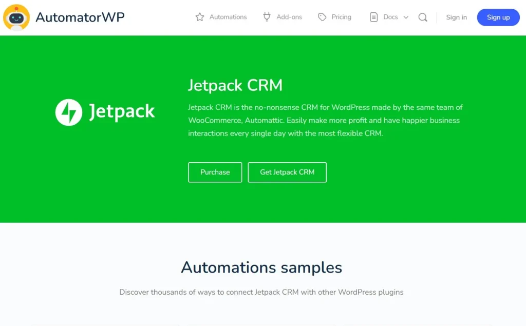 AutomatorWP – Jetpack CRM