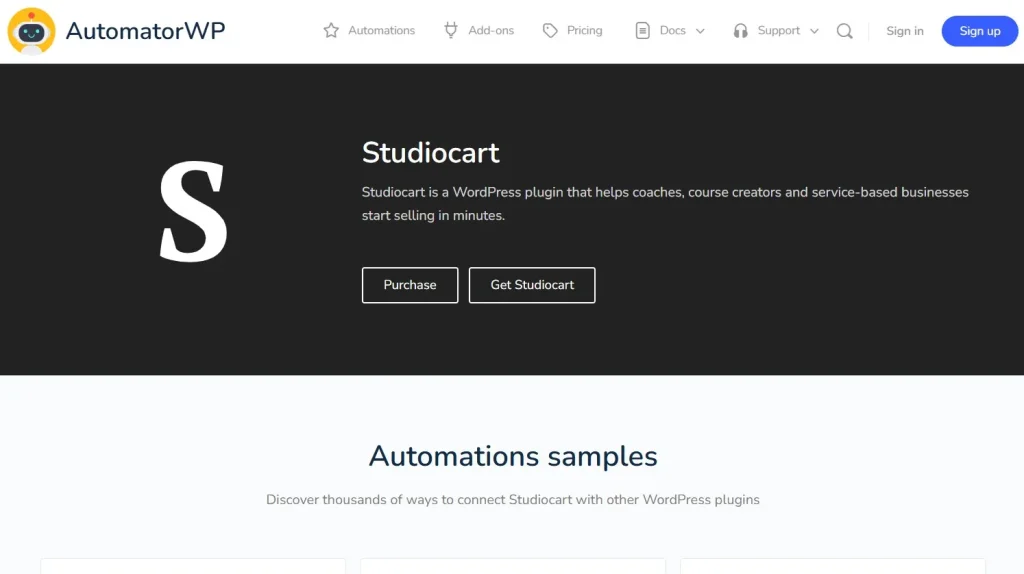 AutomatorWP – Studiocart