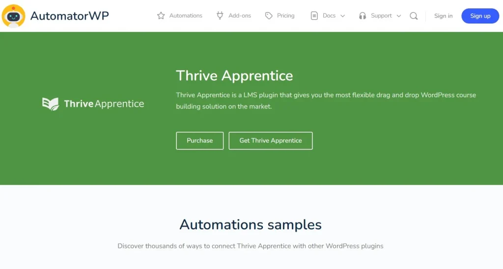 AutomatorWP – Thrive Apprentice