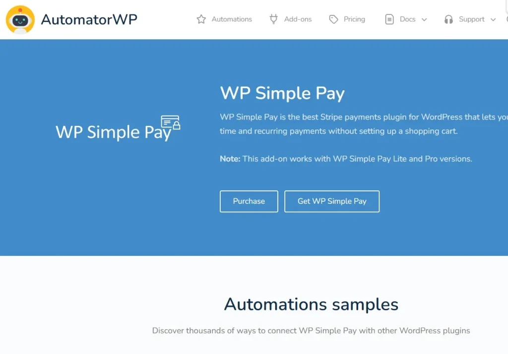 AutomatorWP – WP Simple Pay