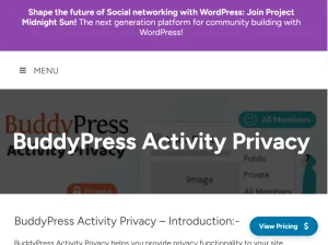 BuddyPress Activity Privacy