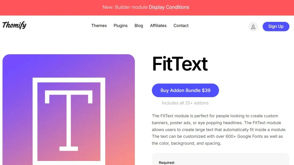 Builder FitText