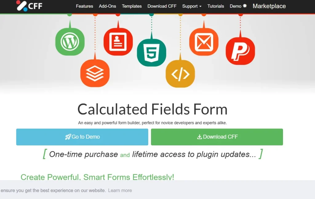 Calculated Fields Form