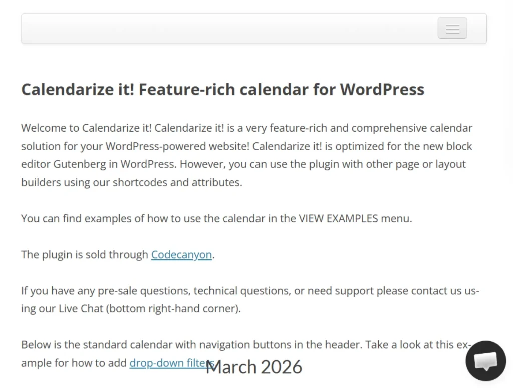 Calendarize It! Contextual Help