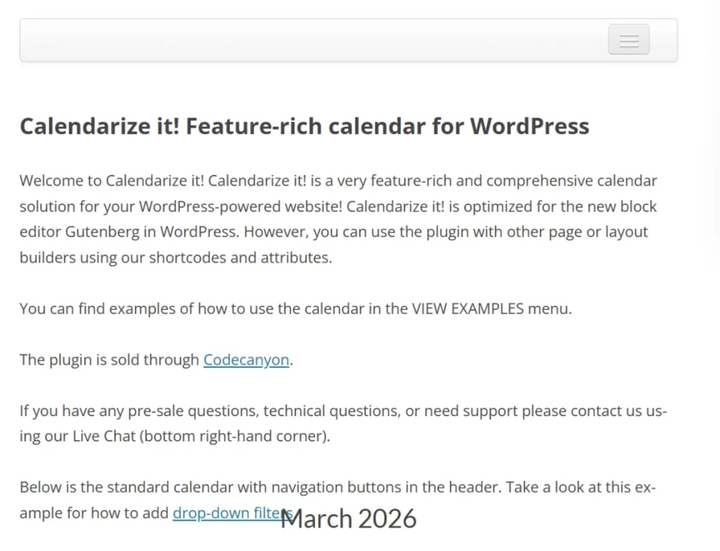 Calendarize it! for WordPress