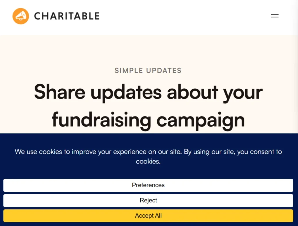 Charitable – Simple Updates