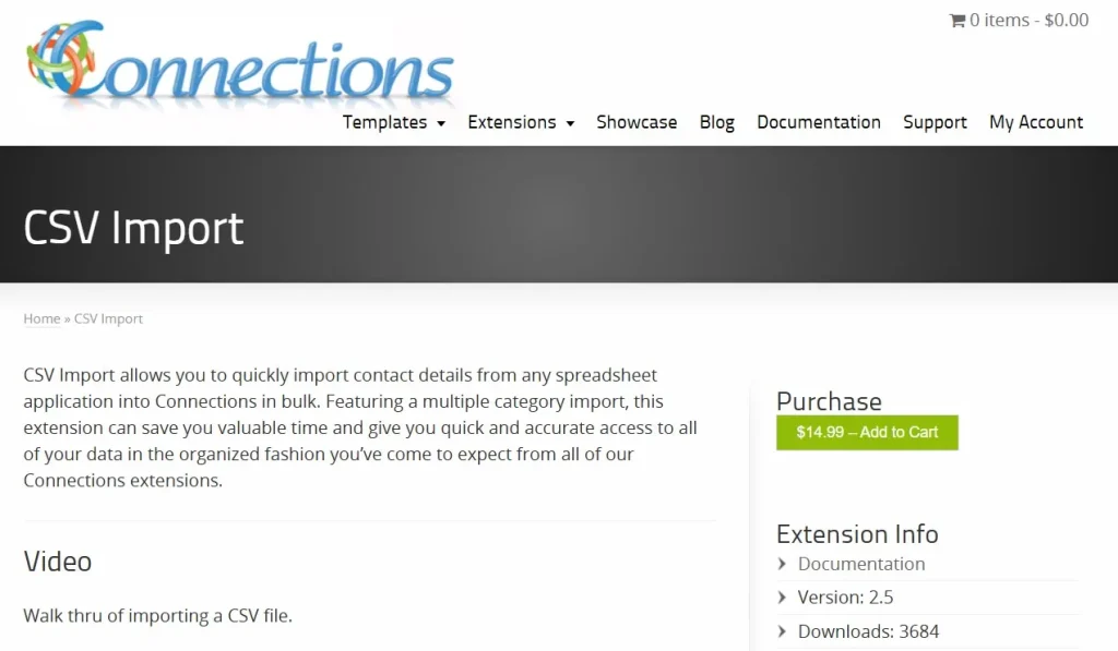 Connections Business Directory Extension – CSV Import
