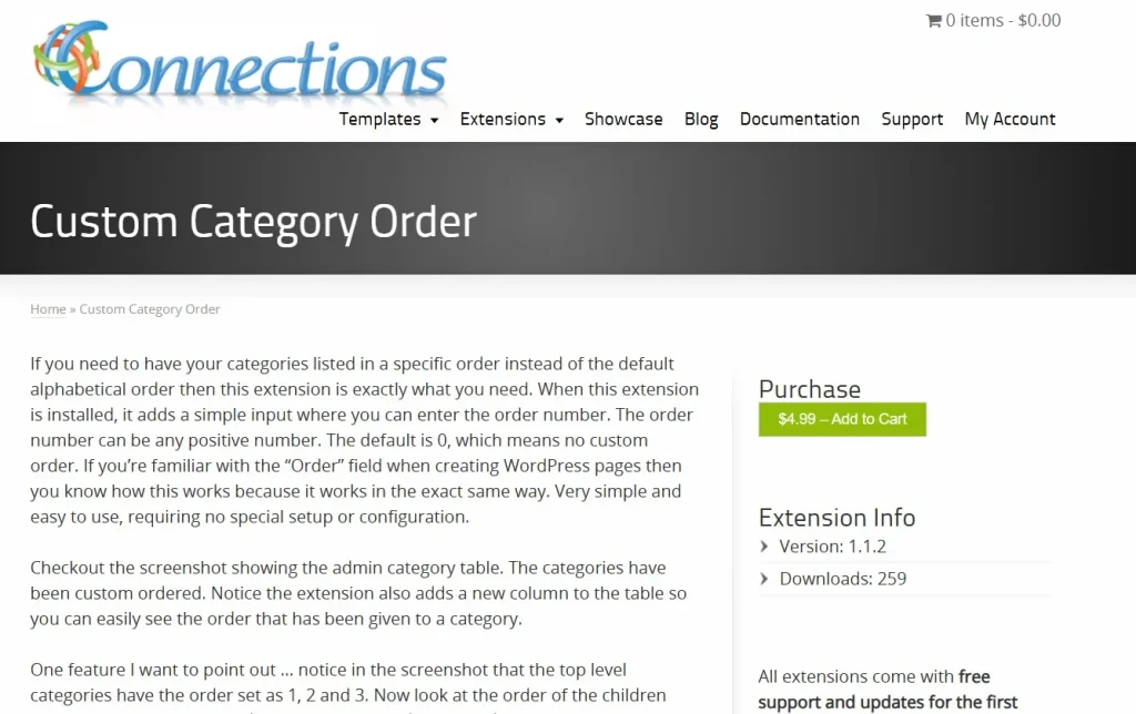 Connections Business Directory Extension – Custom Category Order
