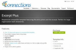 Connections Business Directory Template – Excerpt Plus