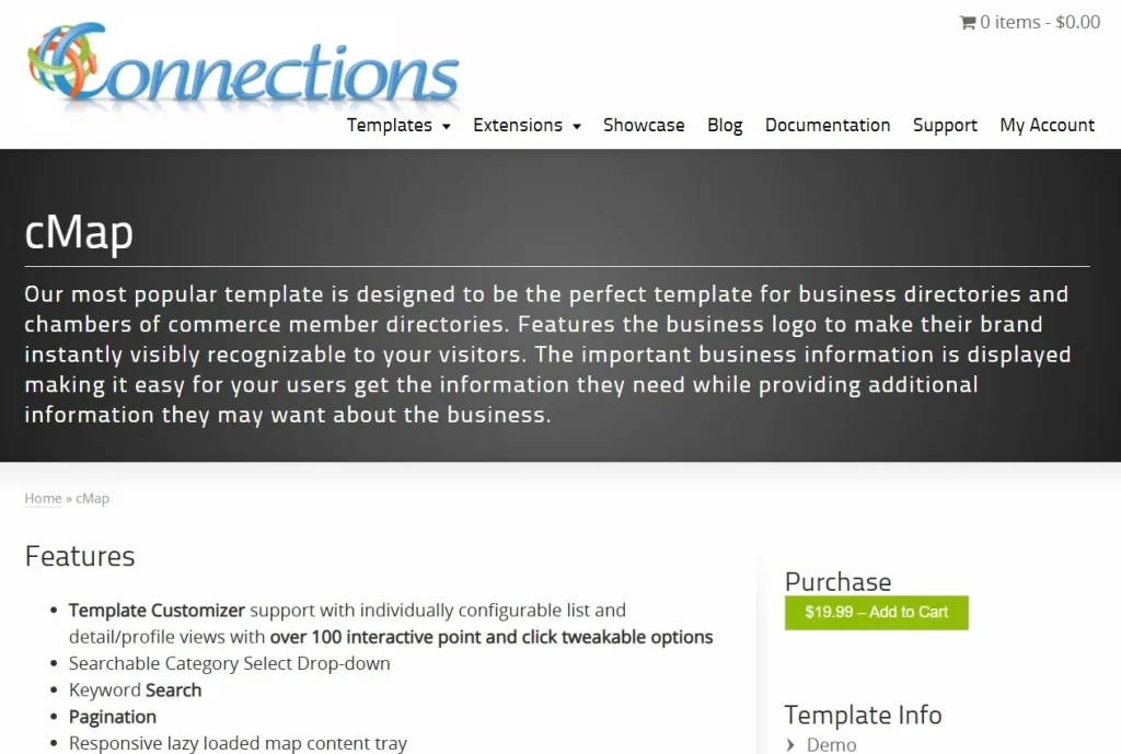 Connections Business Directory Template – cMap
