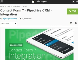 Contact Form 7 – Pipedrive CRM – Integration
