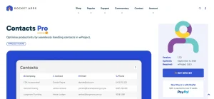 Contacts Pro for wProject