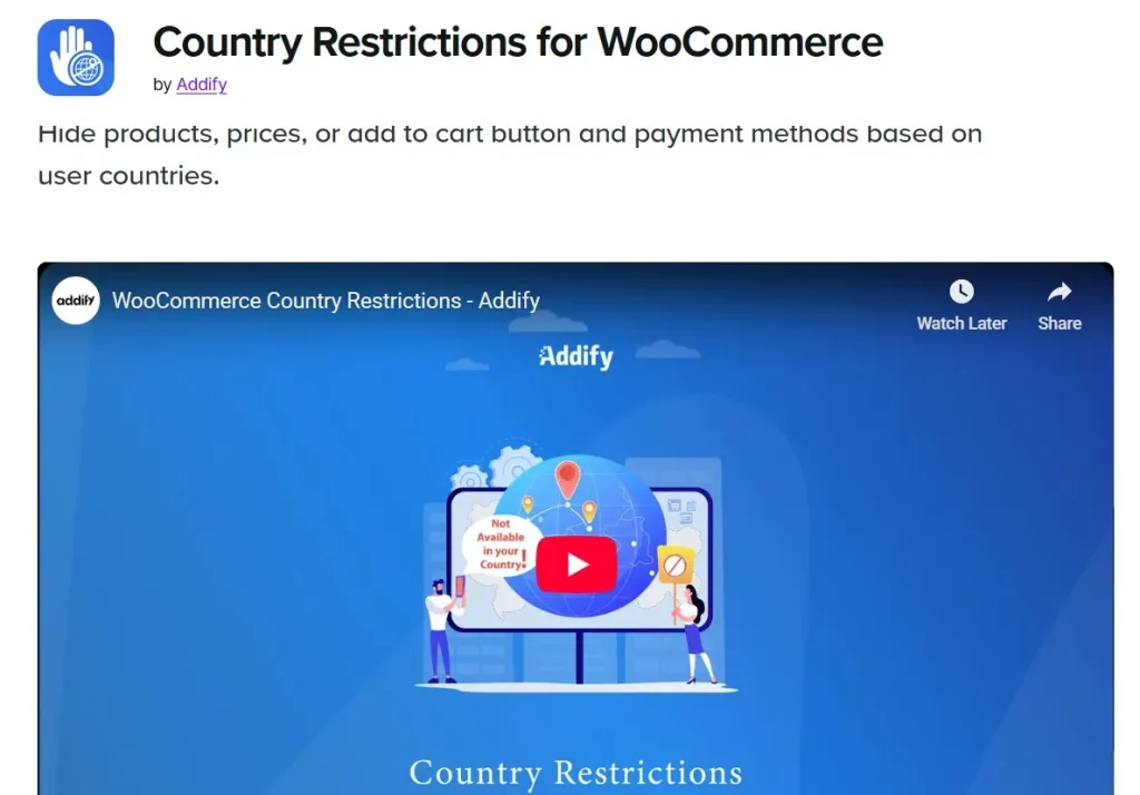 Country Restrictions for WooCommerce