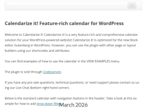 Custom Buttons for Calendarize it!