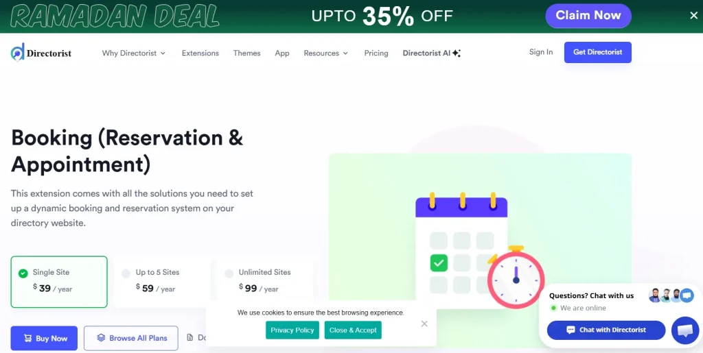 Directorist – Booking