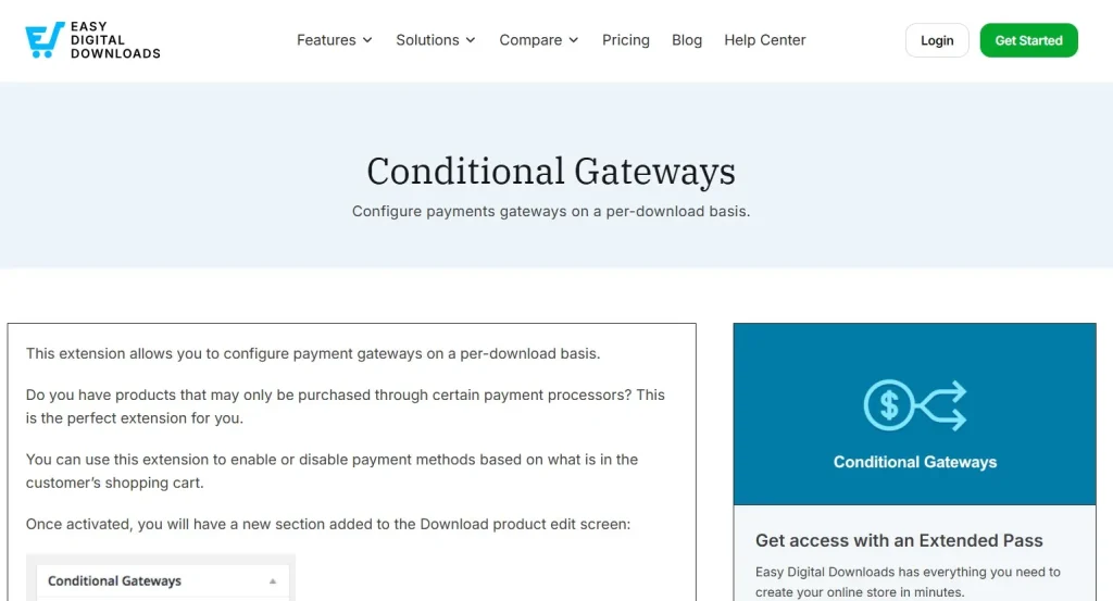 Easy Digital Downloads – Conditional Gateways