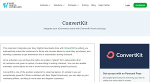 Easy Digital Downloads – ConvertKit