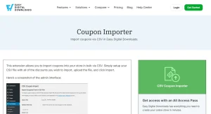 Easy Digital Downloads – Coupon Importer