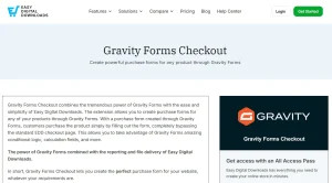 Easy Digital Downloads – Gravity Forms Checkout