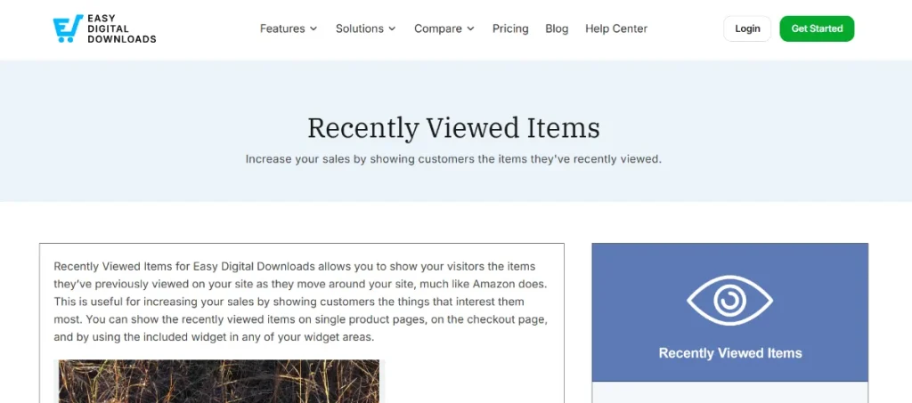 Easy Digital Downloads – Recently Viewed Items