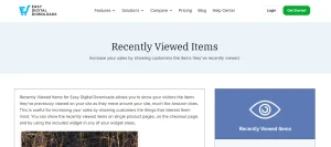 Easy Digital Downloads – Recently Viewed Items