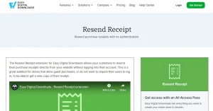 Easy Digital Downloads – Resend Receipt