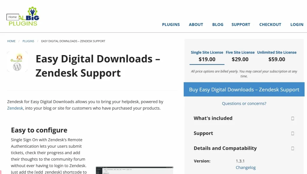 Easy Digital Downloads – Zendesk Support