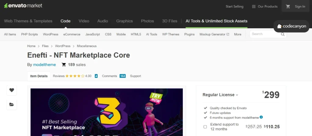 Enefti – NFT Marketplace Core