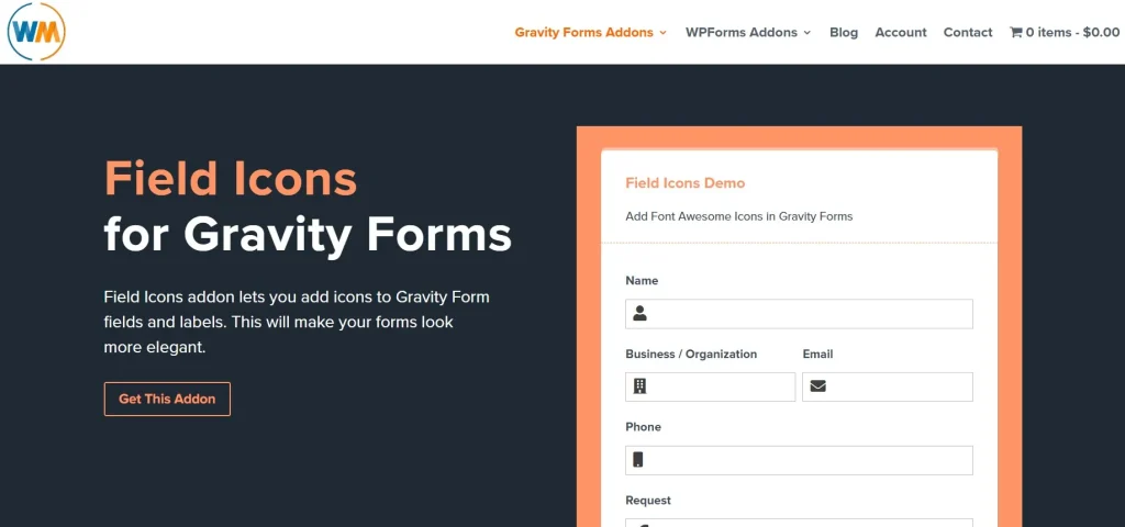 Field Icons Gravity Forms 1 Field Icons Gravity Forms