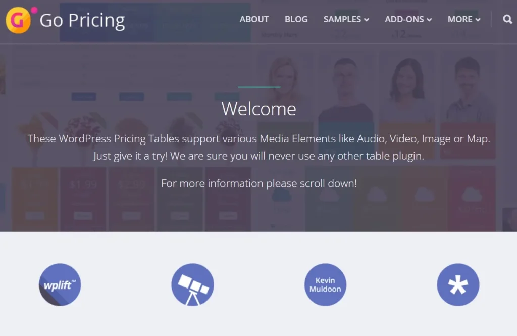 Go Pricing – WordPress Responsive Pricing Tables