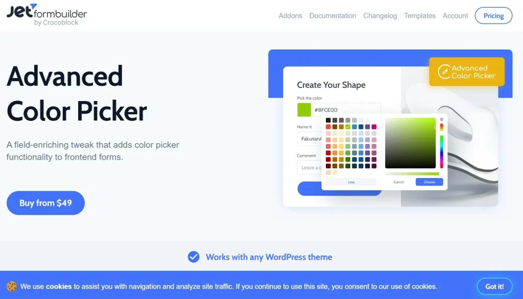 JetFormBuilder Advanced Color Picker