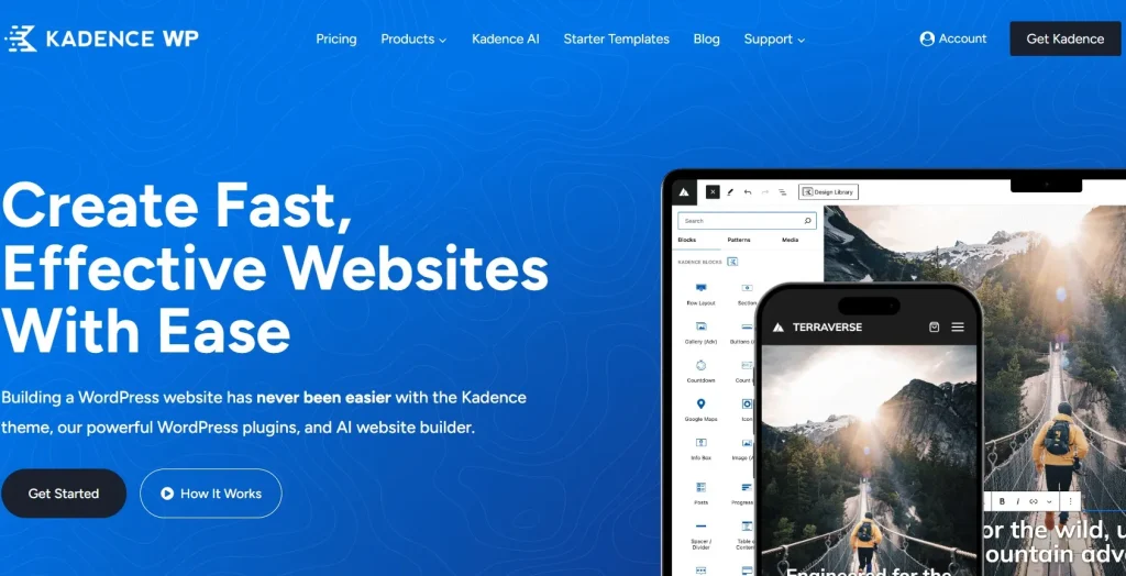 Kadence Fullpane Vertical Slider