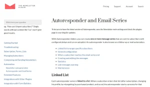 Newsletter – Autoresponder