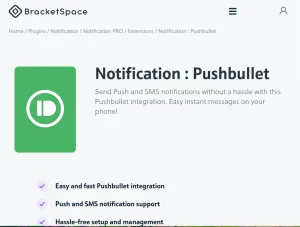 Notification : Pushbullet