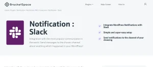 Notification : Slack