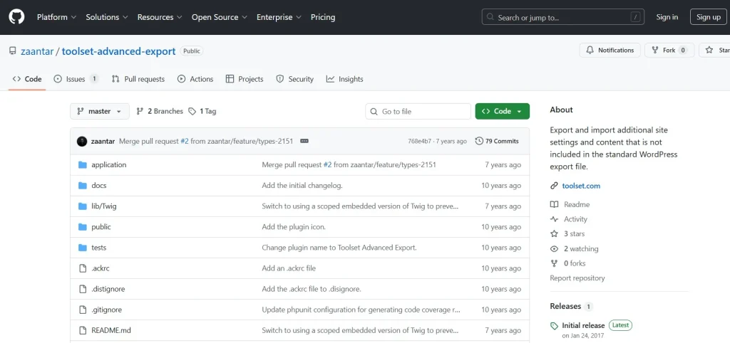 Toolset Advanced Export