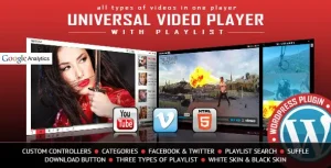 Universal Video Player – YouTube, Vimeo and Self-Hosted Videos