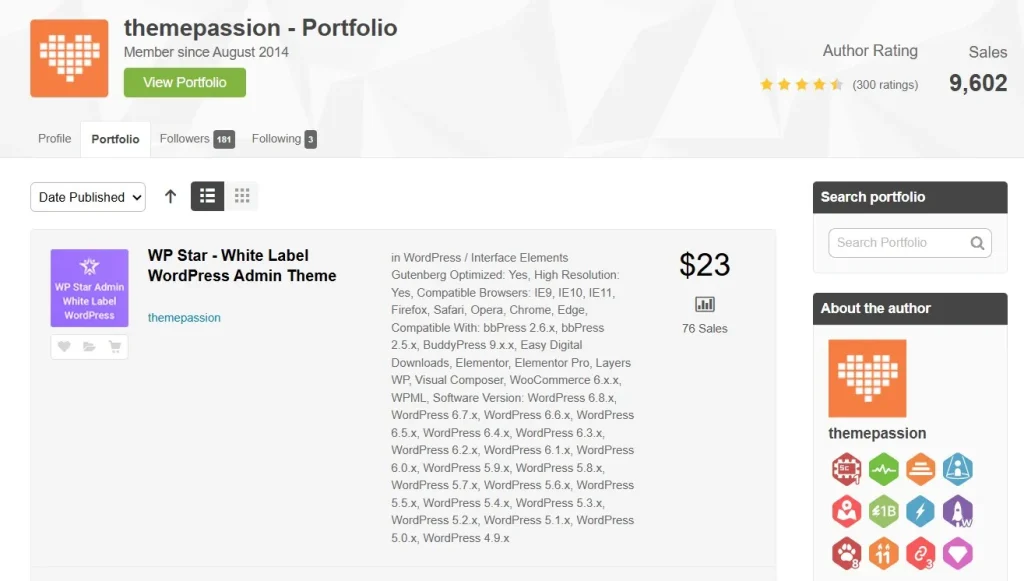 WPStar – White Label WordPress Admin Theme