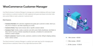 WooCommerce Customers Manager