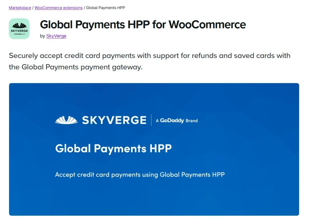 WooCommerce Global Payments HPP