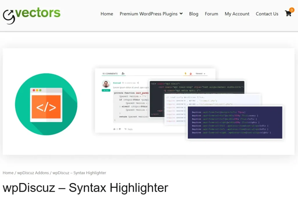 wpDiscuz – Syntax Highlighter