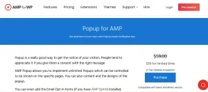 AMP Pop-up