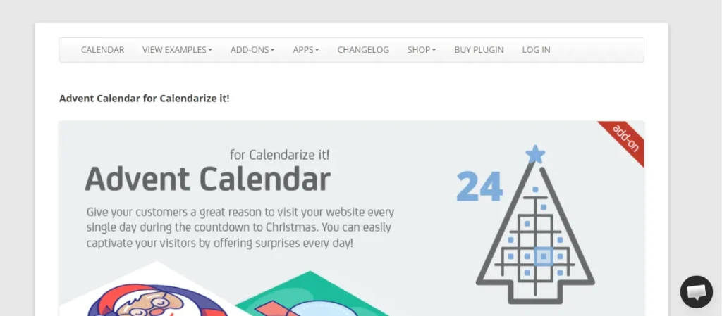 Advent Calendar for Calendarize It!