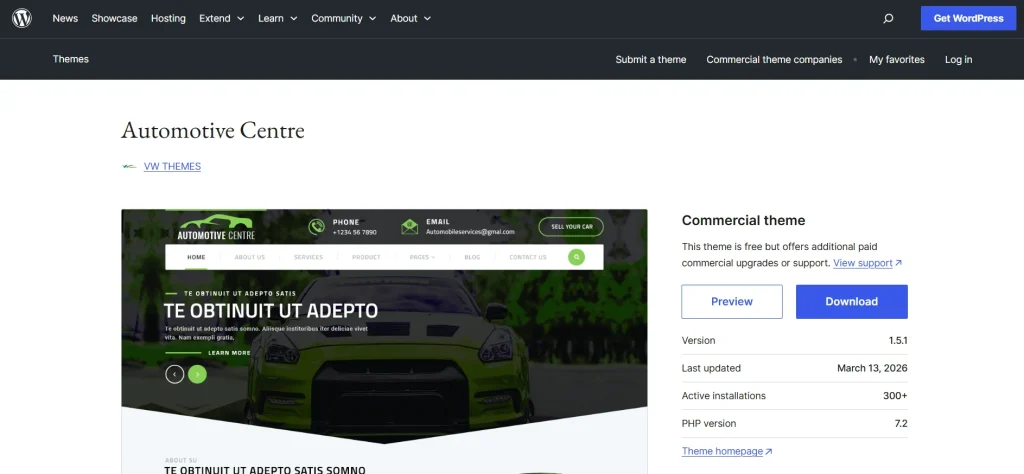 Automotive Theme