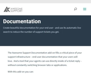 Awesome Support: Documentation & Knowledgebase