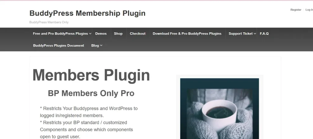 BuddyPress Members only Pro