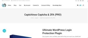 Captchinoo Captcha PRO, Google recaptcha for admin login page