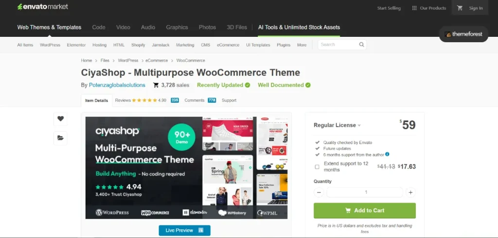 CiyaShop Theme